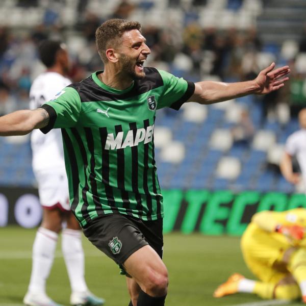 Sassuolo-Bologna 1-1: a Berardi replica Dominguez