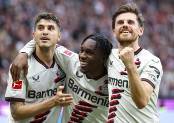 Bayer Leverkusen, continua il record d’imbattibilità: 5 partite per il treble e una stagione perfetta