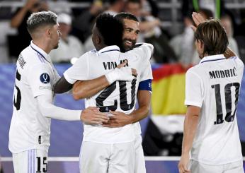 Real Madrid-Eintracht Francoforte 2-0: i Blancos vincono la Supercoppa Europea