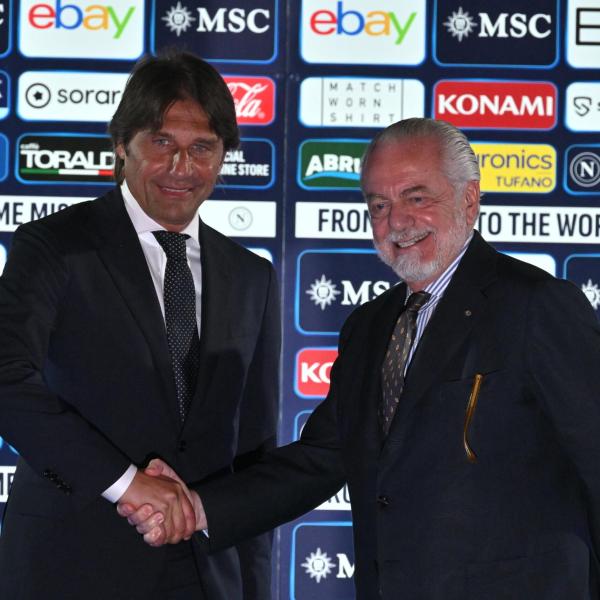 Napoli, presentazione Conte, De Giovanni: “Avrà un ruolo primario. De Laurentiis pronto a fare solo il presidente”