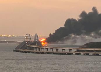 Ponte Crimea, Mosca: “Ripreso traffico ferroviario”. Kiev: “Sono stati i russi”