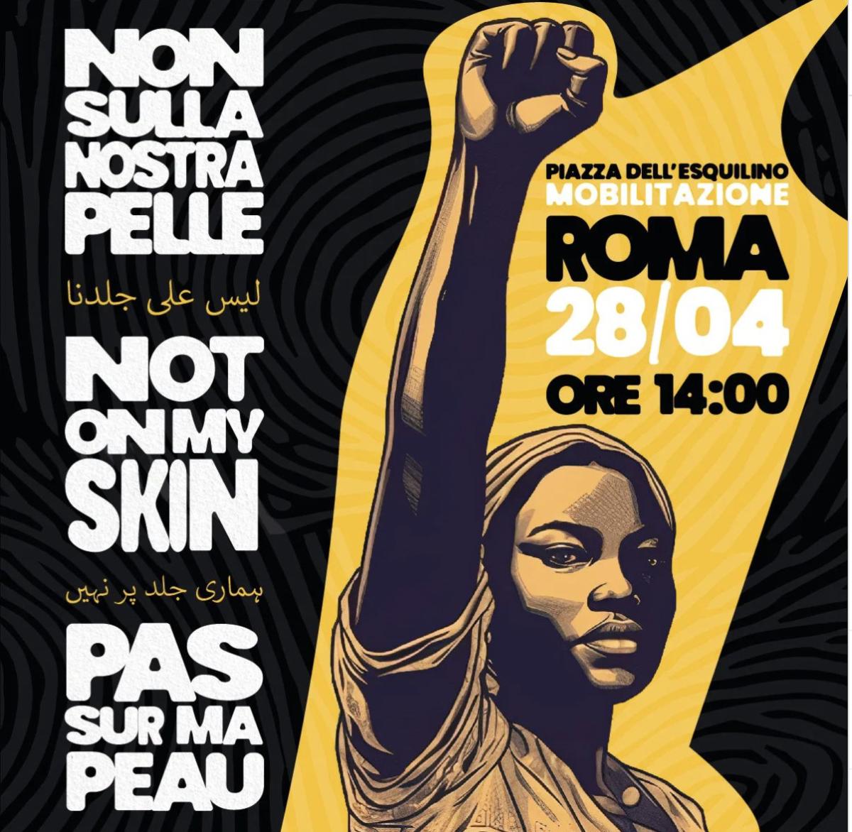 “Non sulla mia pelle” la manifestazione a Roma con migranti da tutt…