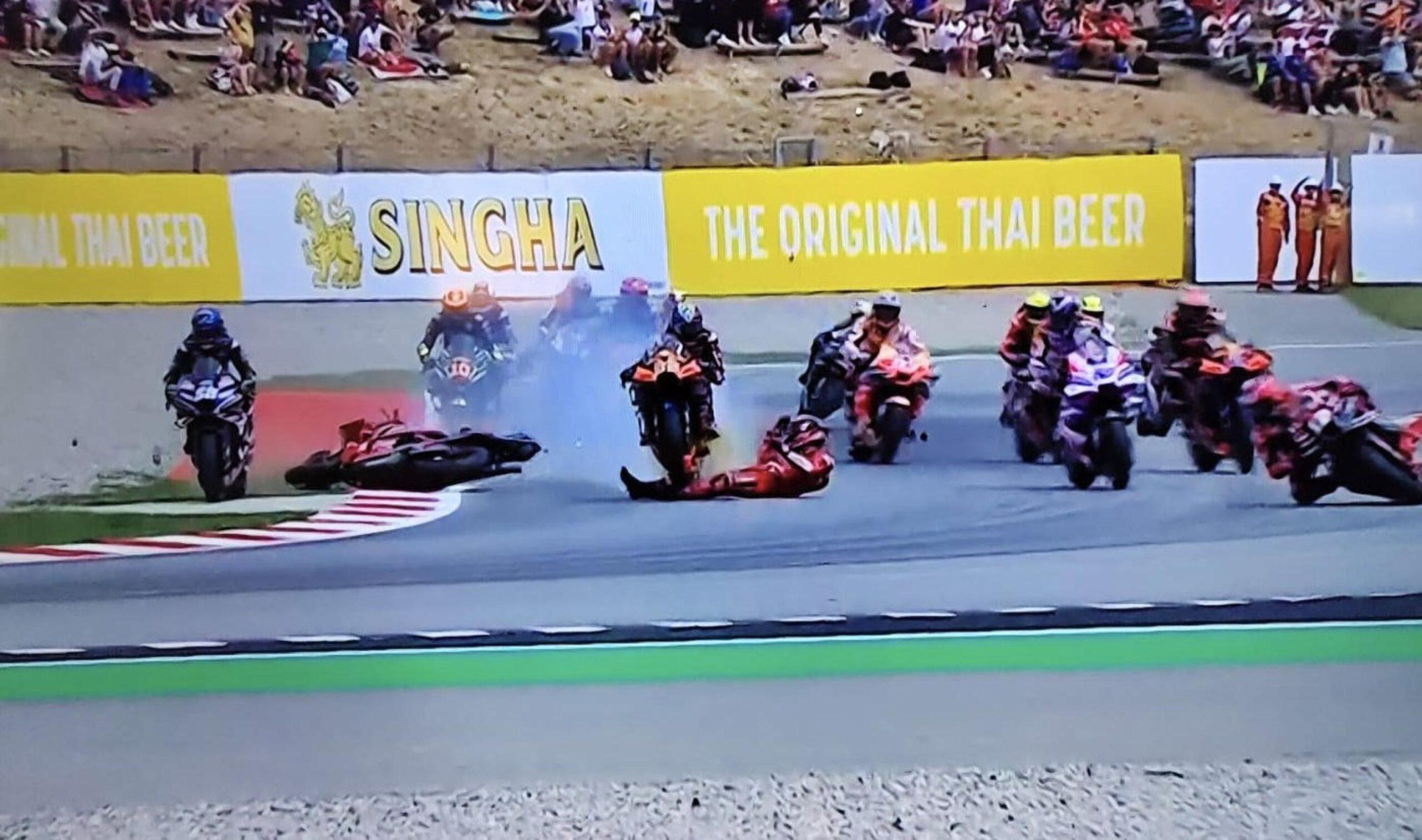 Video caduta Bagnaia: ecco cosa è successo nell’incidente di oggi in MotoGP