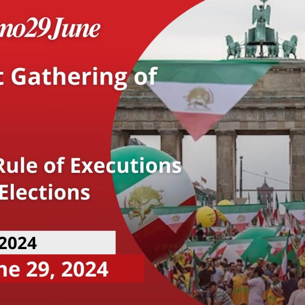 Iran, manifestazione a Berlino 29 giugno 2024, l’attivista Shahed Sholeh: “Lottiamo contro il regime. Le elezioni presidenziali non fermeranno la rivolta”