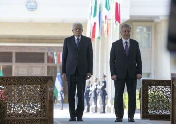 Mattarella in visita in Uzbekistan: “Azioni di Hamas un insulto all’umanità”