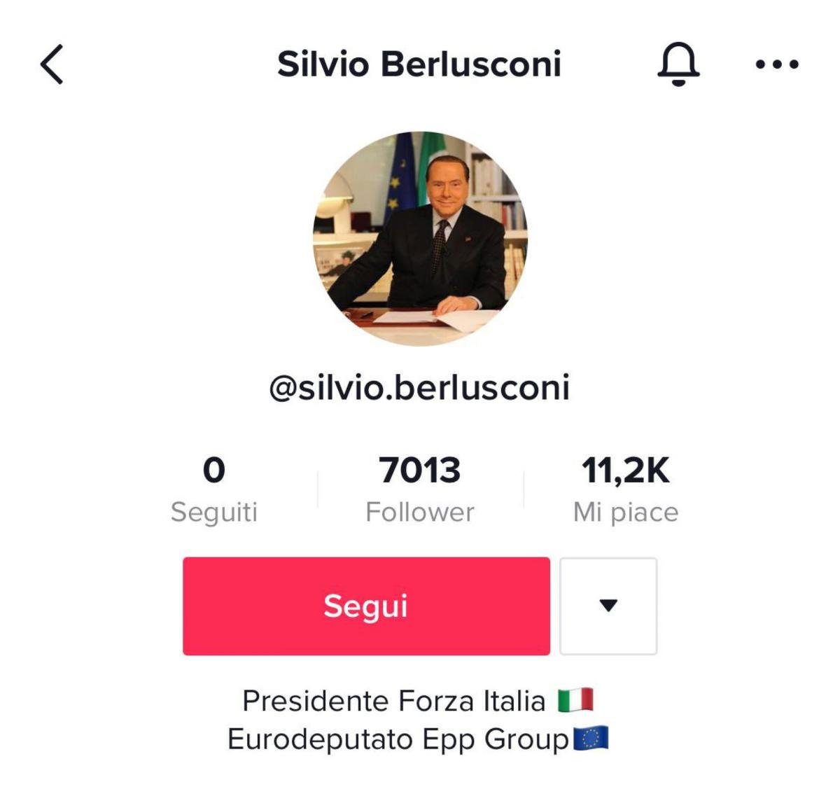 Silvio Berlusconi è approdato su TikTok, il social dei giovanissimi