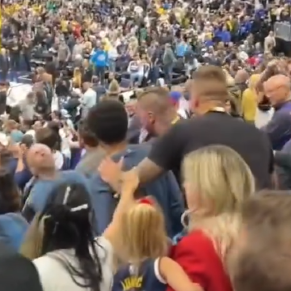 NBA, i fratelli di Jokic tirano un pugno a uno spettatore sugli spalti | VIDEO