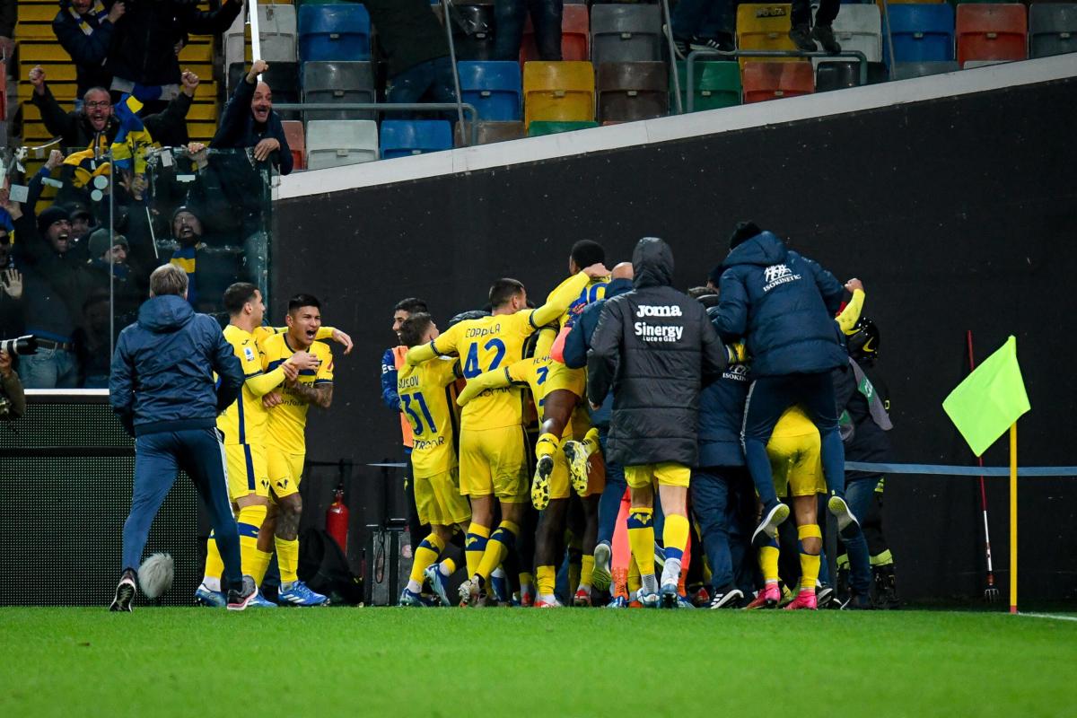 Hellas Verona-Udinese 1-0, Coppola la decide nel recupero: tre punti d’oro per Baroni. Cronaca e Tabellino