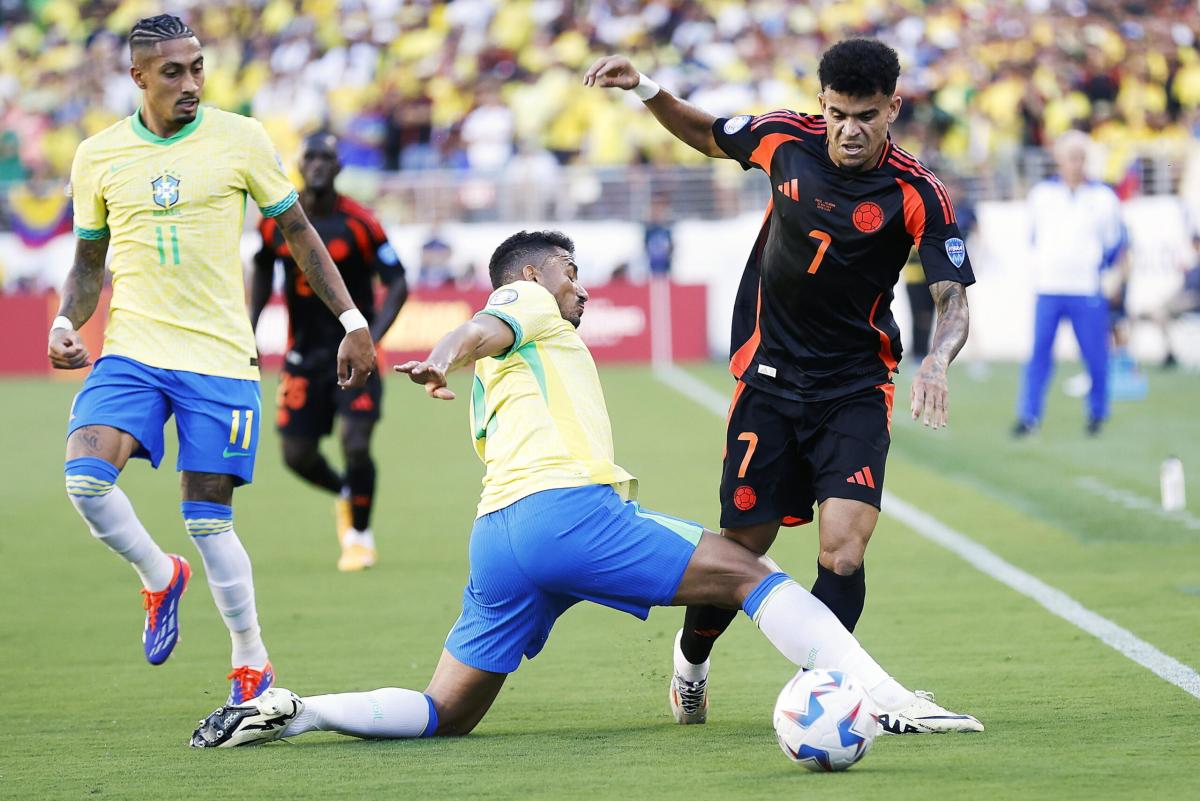 Copa America, Brasile fermato da un’ottima Colombia: Munoz risponde al vantaggio di Raphinha