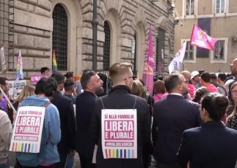 Ddl Varchi, grido di protesta delle Famiglie Arcobaleno: “Maternità surrogata reato universale? Legge ideologica, vogliono criminalizzarci” | VIDEO