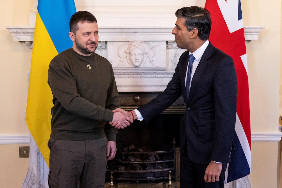 Zelensky a Londra: “Grazie per il vostro sostegno”