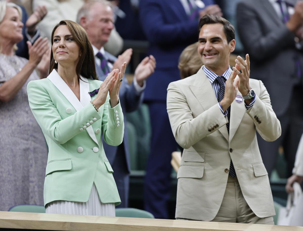 Tennis, Federer torna a Wimbledon con Kate Middleton