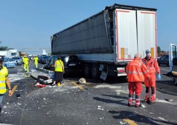 Tir contro un pilone a Milano sull’A4, morto il conducente: perde la vita a 58 anni