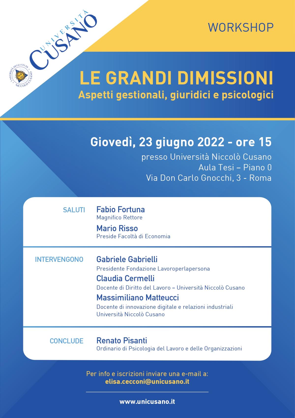 Le Grandi dimissioni. Aspetti gestionali, giuridici e psicologici