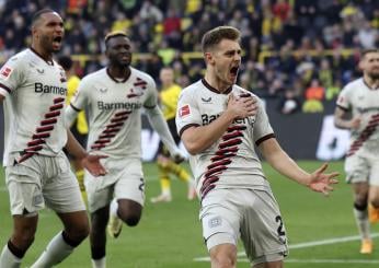 Bayer Leverkusen, prosegue il record d’imbattibilità: pareggio all’ultimo respiro con il Borussia Dortmund