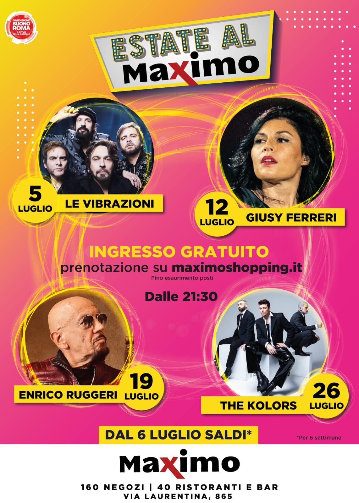 Roma, l’estate del Maximo si tinge di rock e musica d’autore: in arrivo 4 concerti gratis. Si parte il 5 luglio con Le Vibrazioni