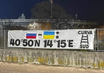 Striscione a Verona della Curva sud invoca bombardamento su Napoli