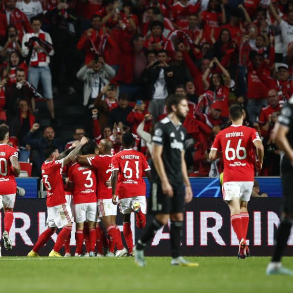 Benfica-Juventus 4-3, bianconeri fuori dalla Champions League