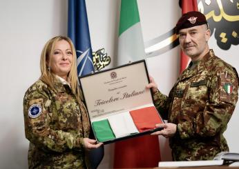 Meloni in visita in Iraq, la premier incontra il contingente italiano e il primo ministro iracheno