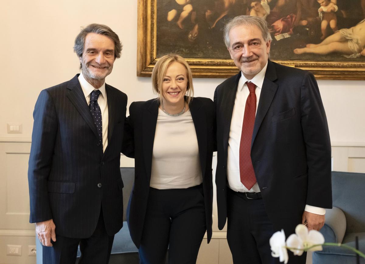 Giorgia Meloni incontra Rocca e Fontana, il governatore del Lazio: …