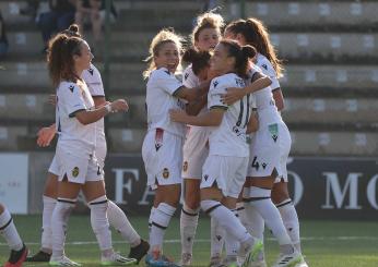 Calcio femminile, in serie B la Ternana capolista va a forza 5: è la terza cinquina consecutiva imposta all’avversaria di turno