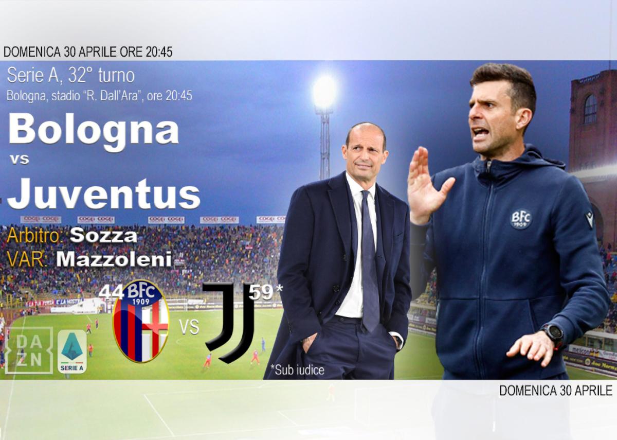 Serie A, posticipo domenicale della 32^: Bologna-Juventus, ecco dov…