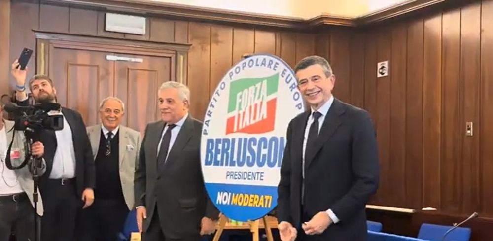 Elezioni Europee 2024, lista FI e Noi Moderati. Tajani: “Supereremo il 10%. A noi il voto più utile che si possa dare” |VIDEO