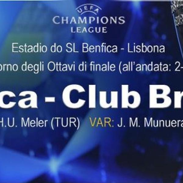 Ecco dove vedere Benfica Brugge i Tv o in streaming