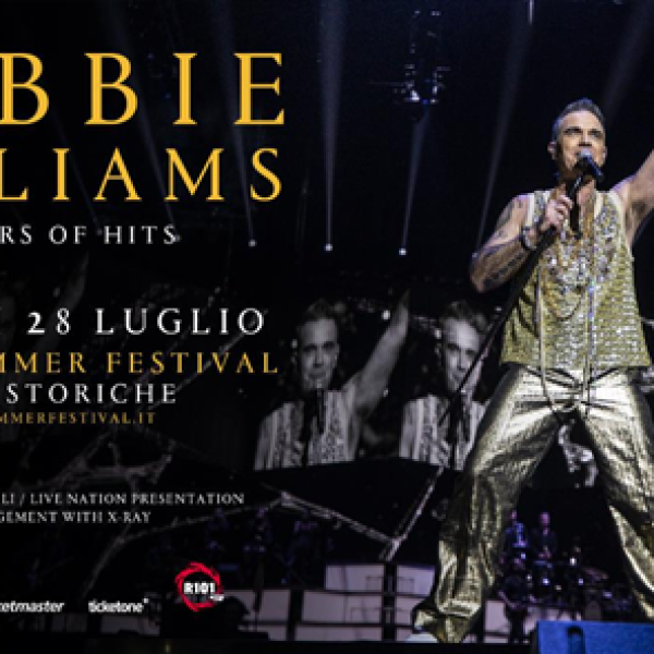 Robbie Williams torna ancora in Italia nel 2023, appuntamento al Lucca Summer Festival