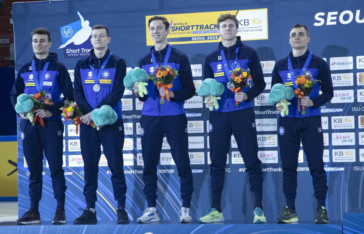 Pattinaggio, ai Mondiali di short track è argento nella staffetta m…