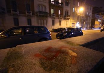 Milano, identificato l’uomo artefice delle scritte antisemite