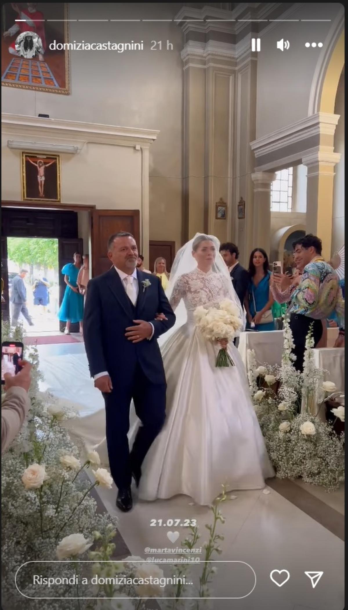 Luca Marini e Marta Vincenzi, matrimonio rombante | Foto