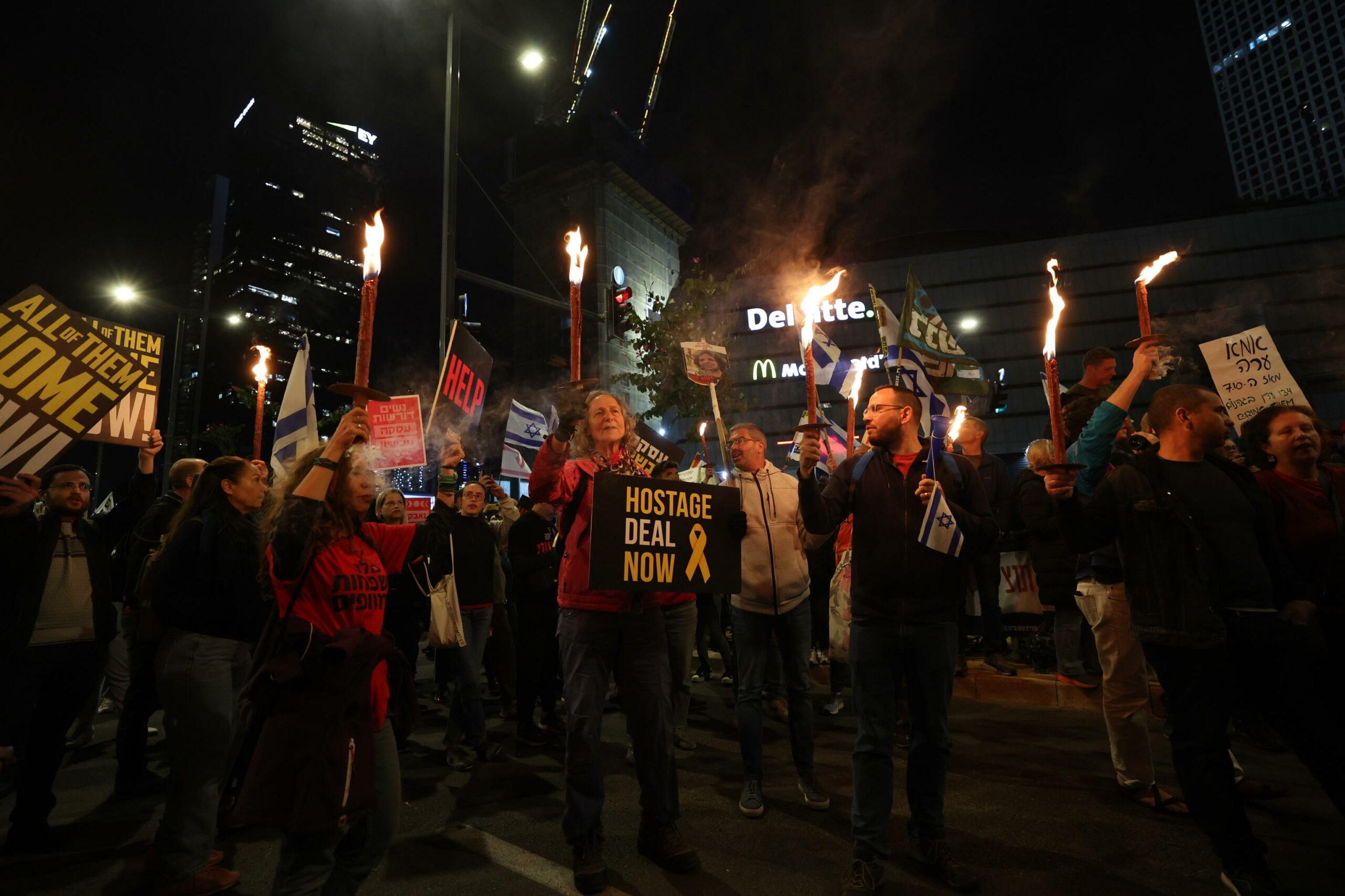 Manifestanti Tel Aviv