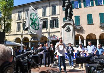 Festa Lega a Varese, Salvini risponde a Bossi: “Critiche? Aiutano a migliorare”. I fedelissimi: “La sua direzione è quella giusta”