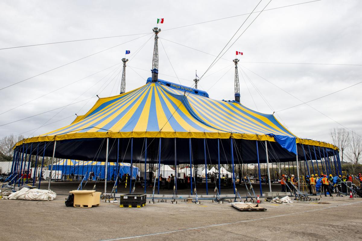 Cirque Du Soleil a Roma, si alza il tendone in attesa del grande sh…