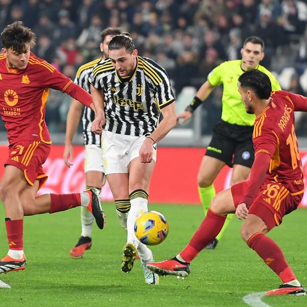 Juventus – Roma 1-0 cronaca e statistiche, decide Rabiot su una giocata di Vlahovic