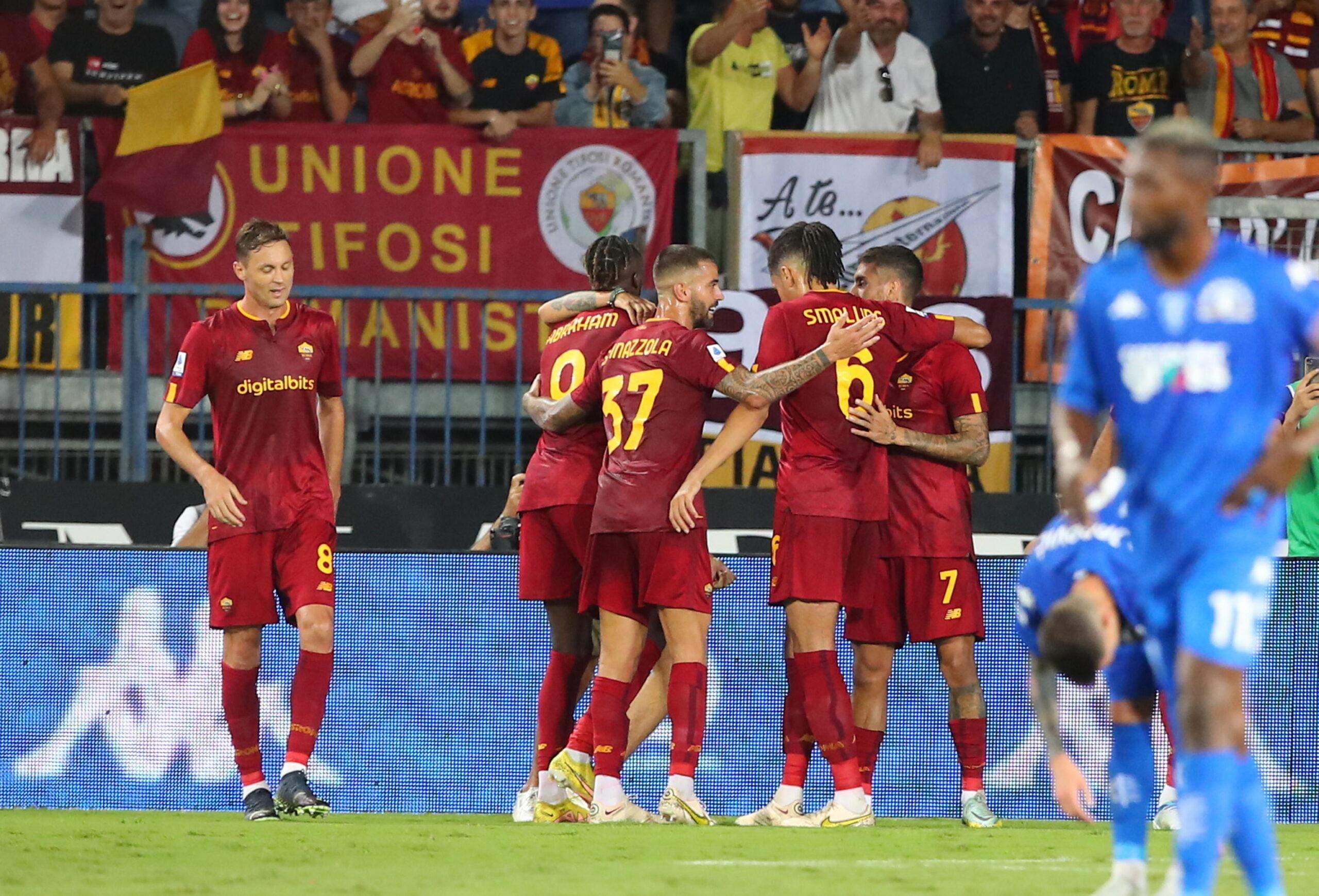 Roma-Empoli 2-0, i giallorossi la chiudono in 6 minuti con Ibanez e Abraham