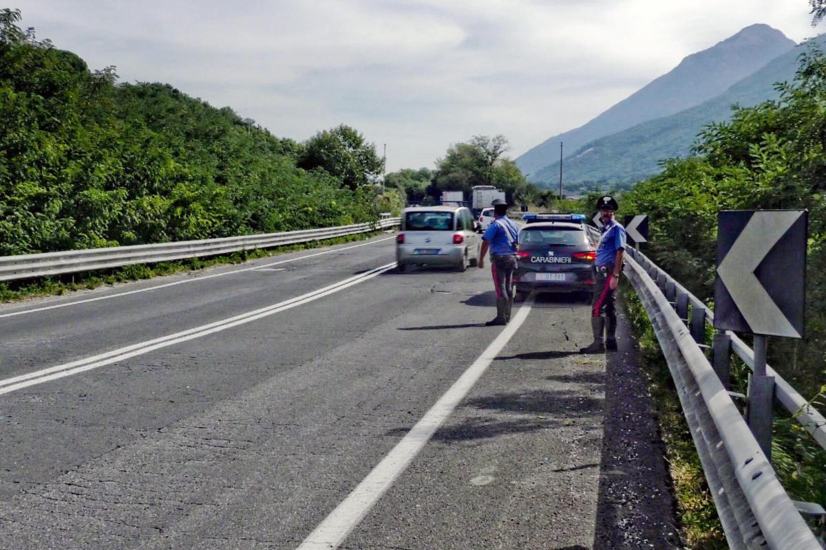 Benevento, incidente tra due moto sulla SS372: ferite due persone