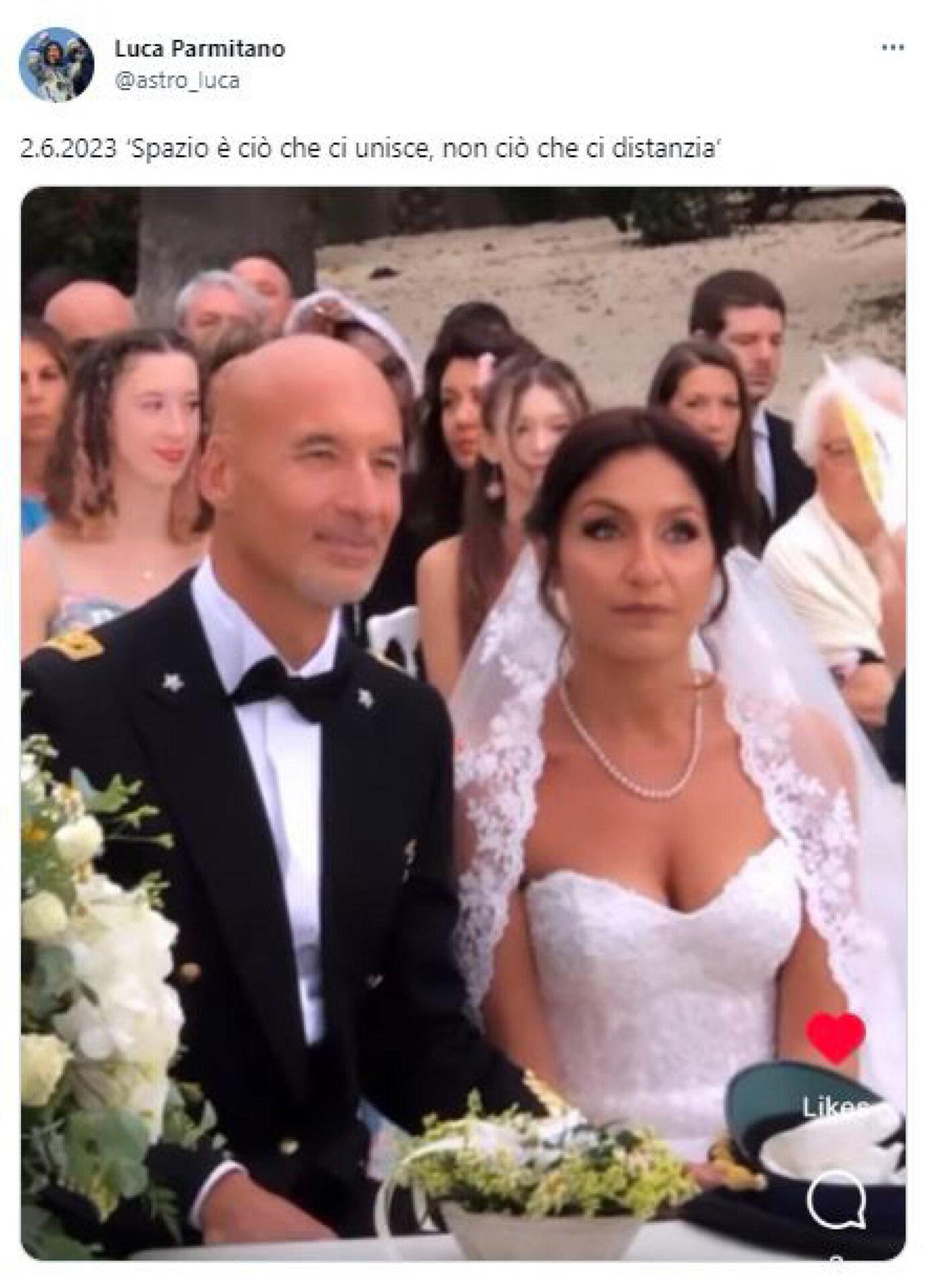 Luca Parmitano, matrimonio con Marta Guidarelli in Sicilia