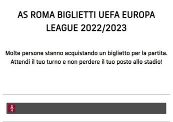 Roma Bayer Leverkusen, record biglietti oltre 28 mila persone in attesa sul sito