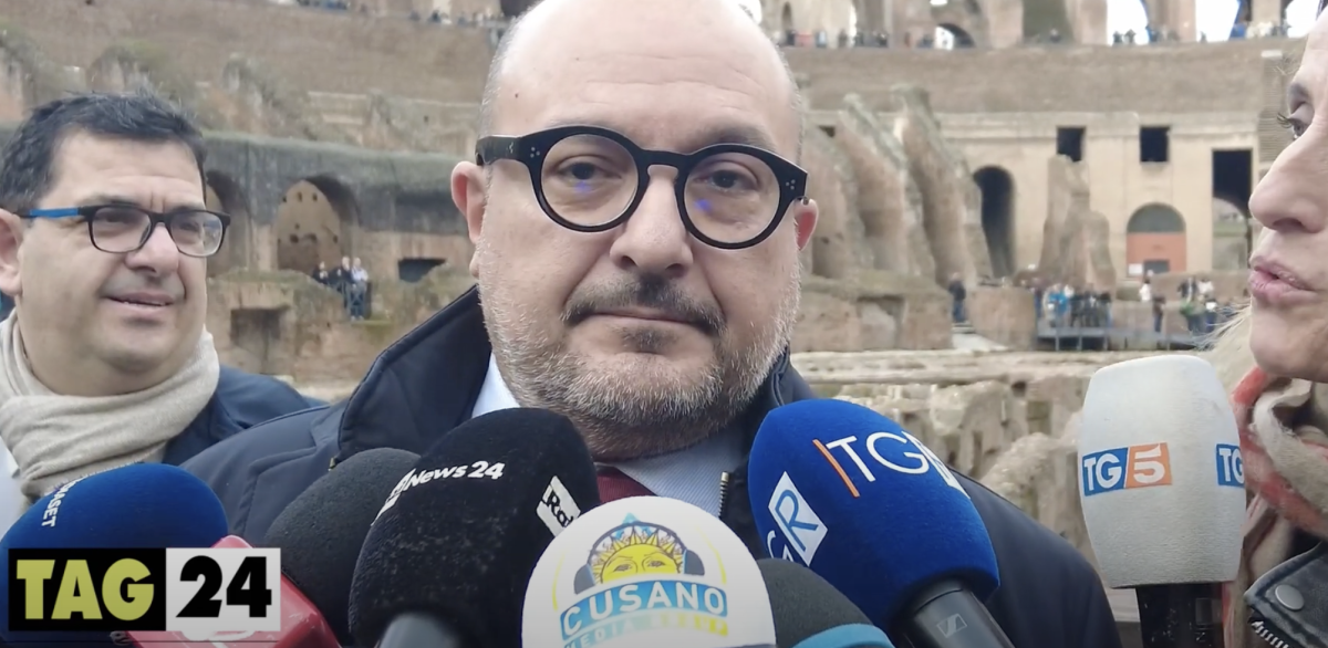 Colosseo aperto a Capodanno, esulta il ministro Sangiuliano: “Un successo, svolta con biglietti nominativi” | VIDEO