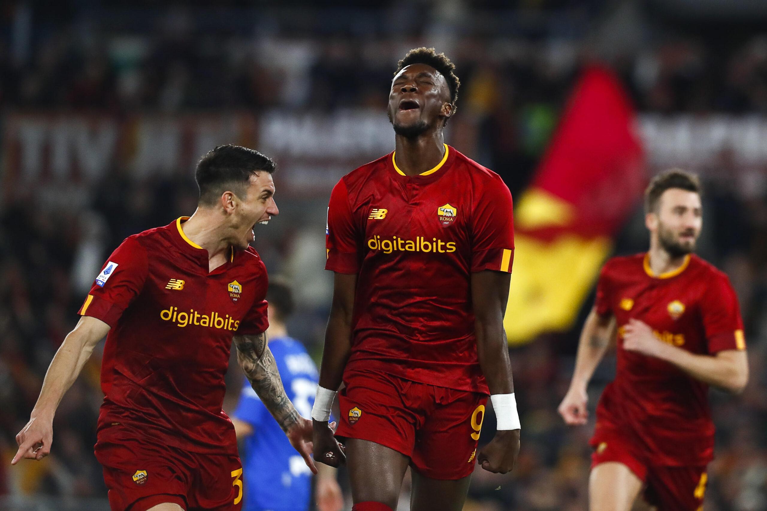 Roma-Milan 1-1, Saelemaekers risponde ad Abraham: finale thriller all’Olimpico