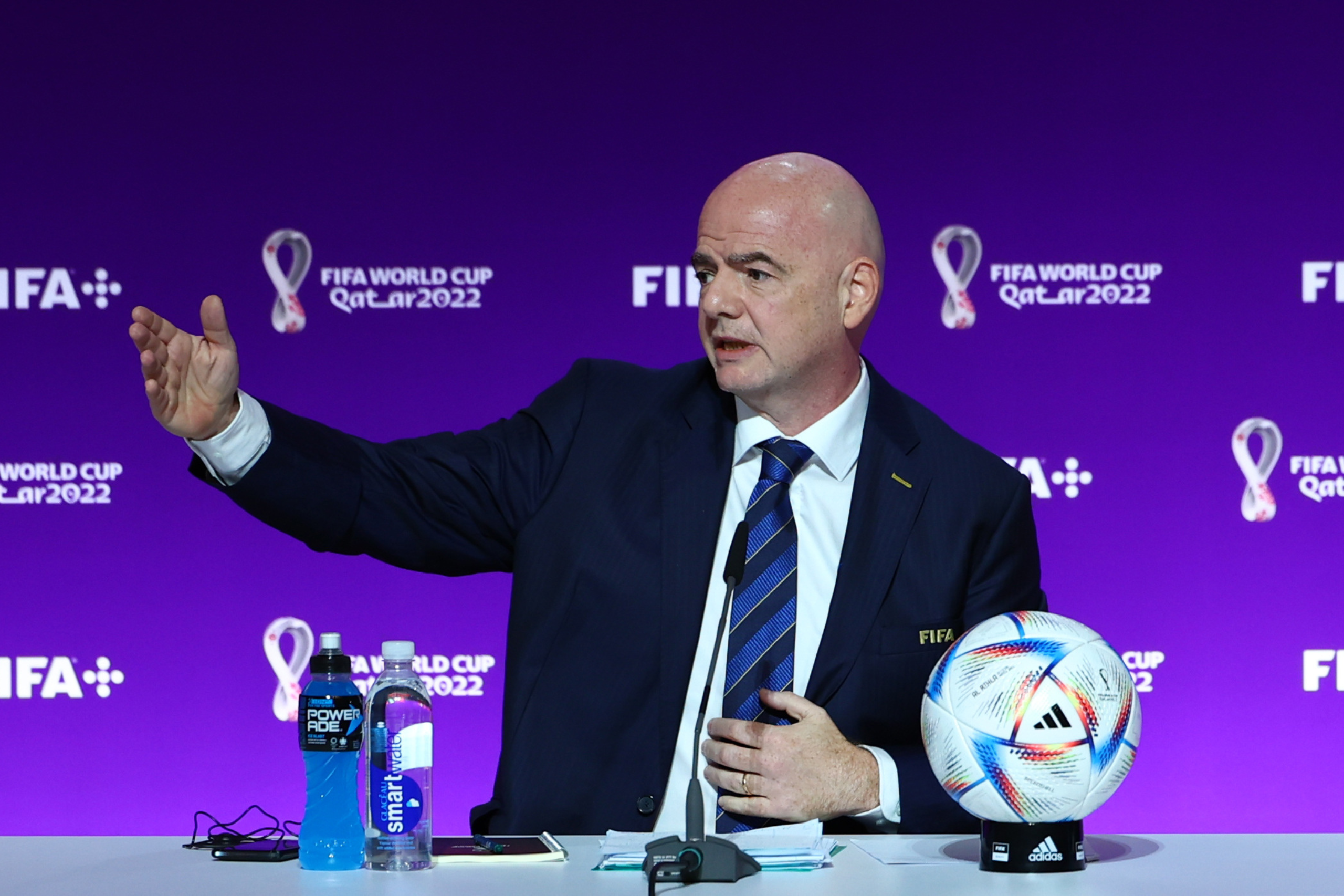 Infantino sul mondiale in Qatar: “Contesto l’ipocrisia europea”