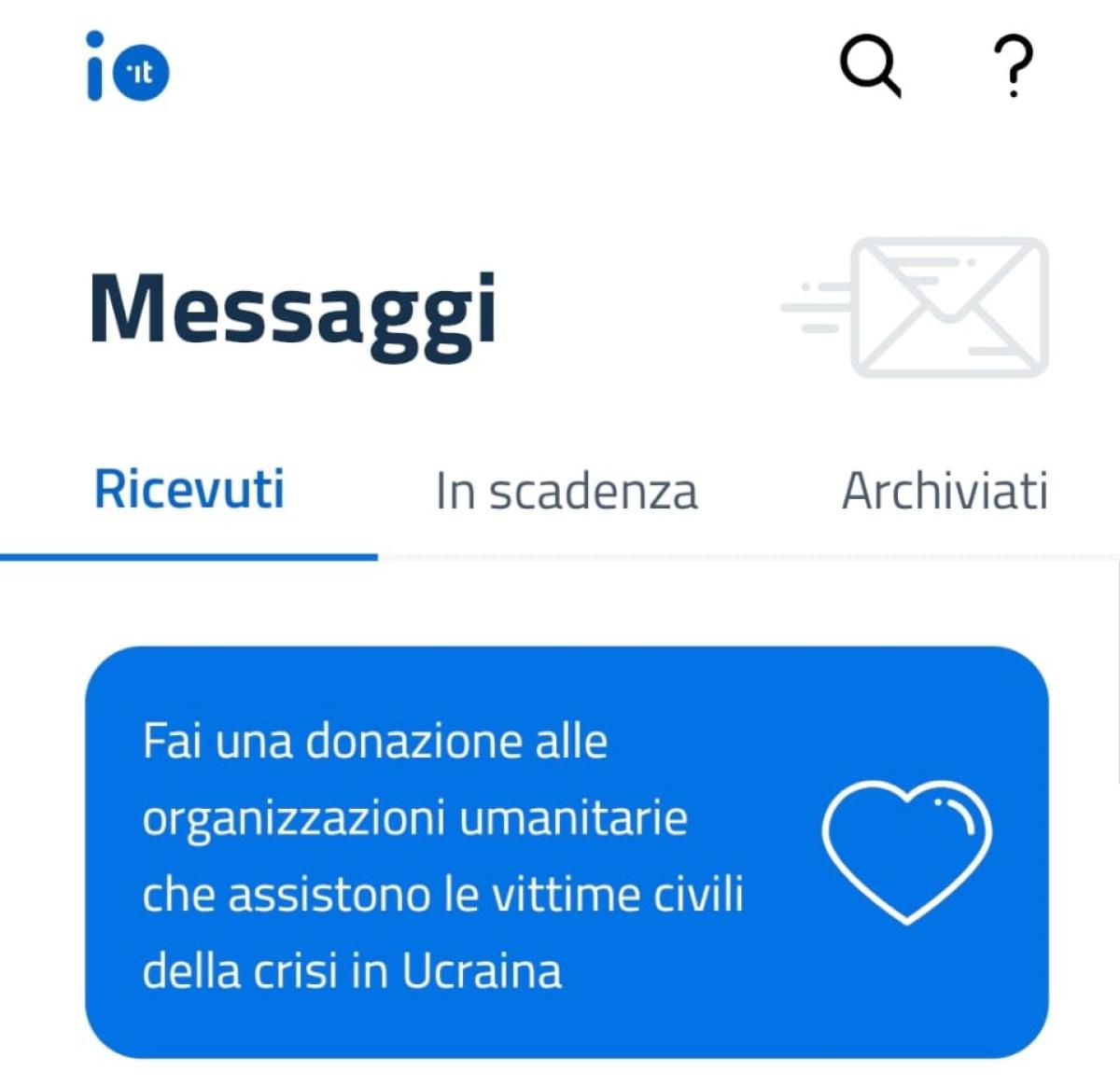 Aiuti Ucraina, PagoPA lancia la raccolta fondi con l’app “IO”