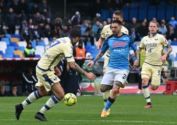 Serie A per la 23ª Napoli-Verona: Tv, streaming, squadra arbitrale, precedenti e formazioni