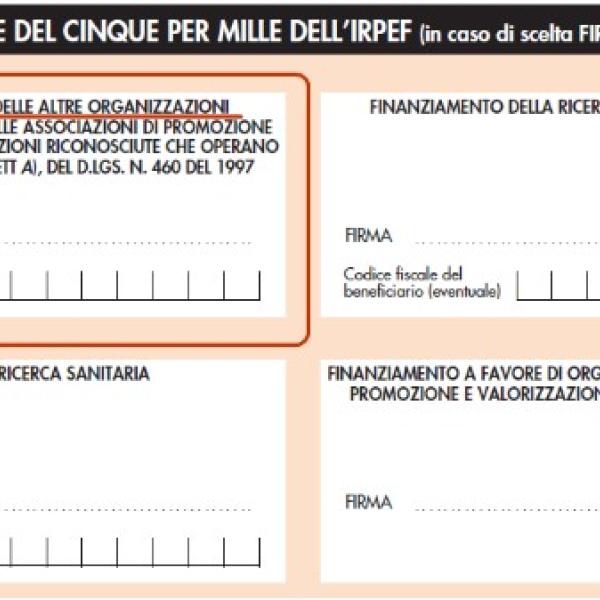 Come indicare il 5×1000 nella dichiarazione dei redditi?