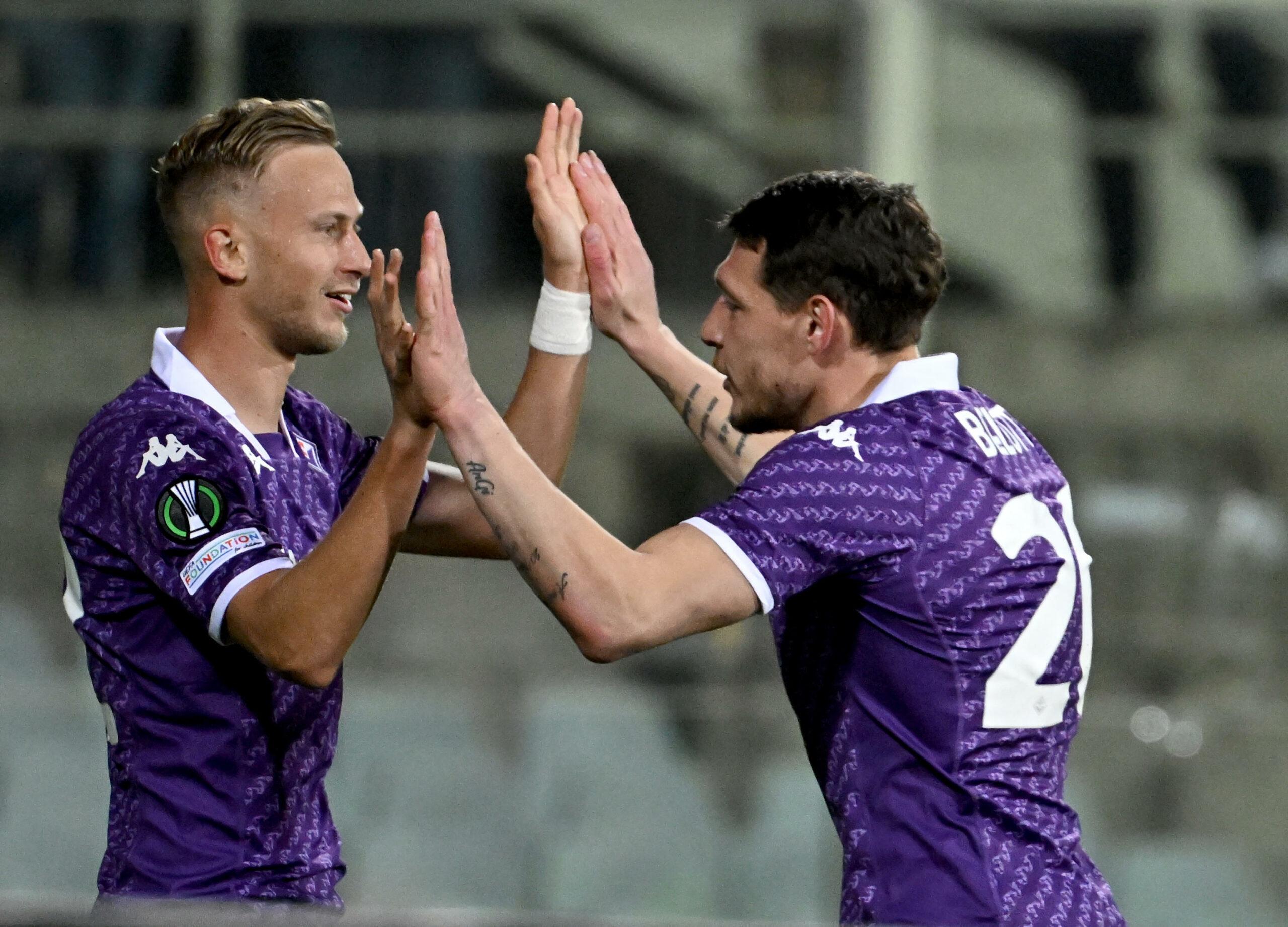 FIORENTINA MACCABI HAIFA 1-1 CRONACA TABELLINO