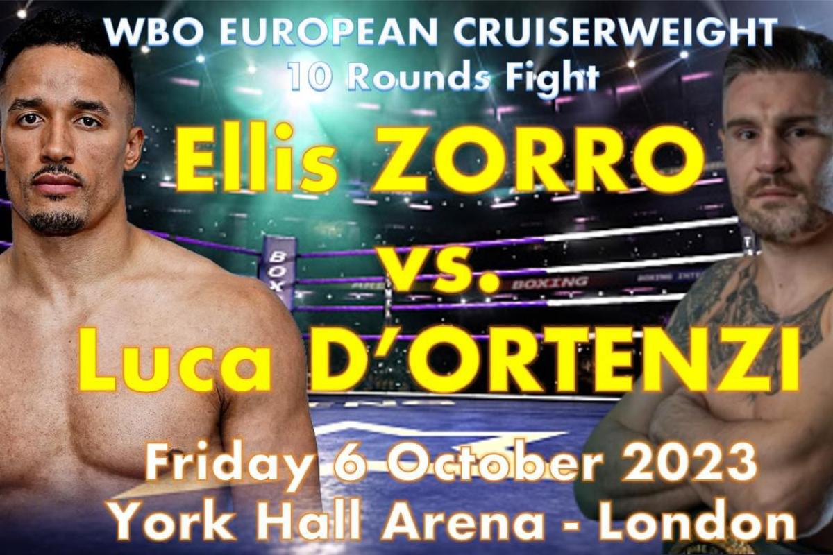 Titolo WBO Euro Cruiser: domani la sfida D’Ortenzi vs Zorro