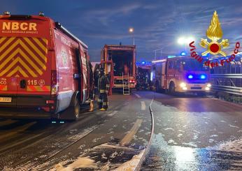 Vicenza, incendio all’ex hotel Kennedy di Arzignano: al lavoro i vigili del fuoco