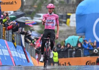 Giro d’Italia 2024, quinta vittoria per Pogacar: secondo Pellizzari